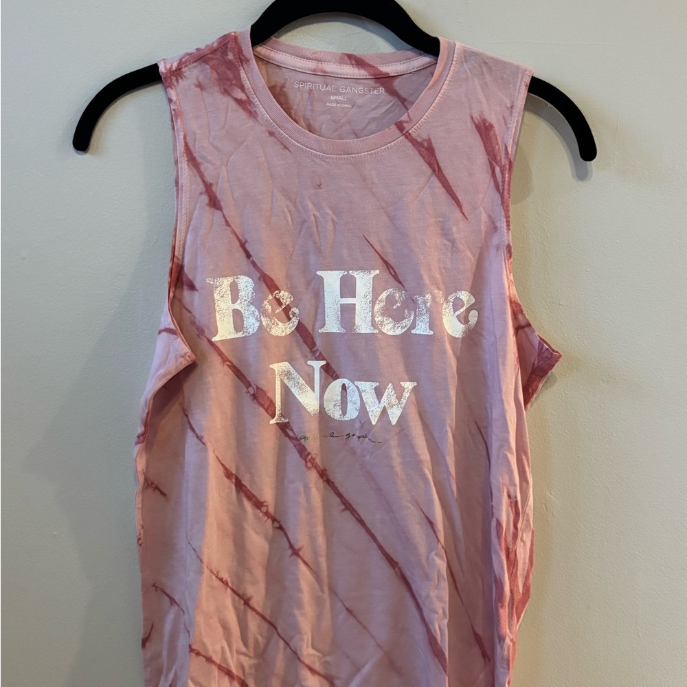 Spiritual Gangster Pink Tie-Dye Tee